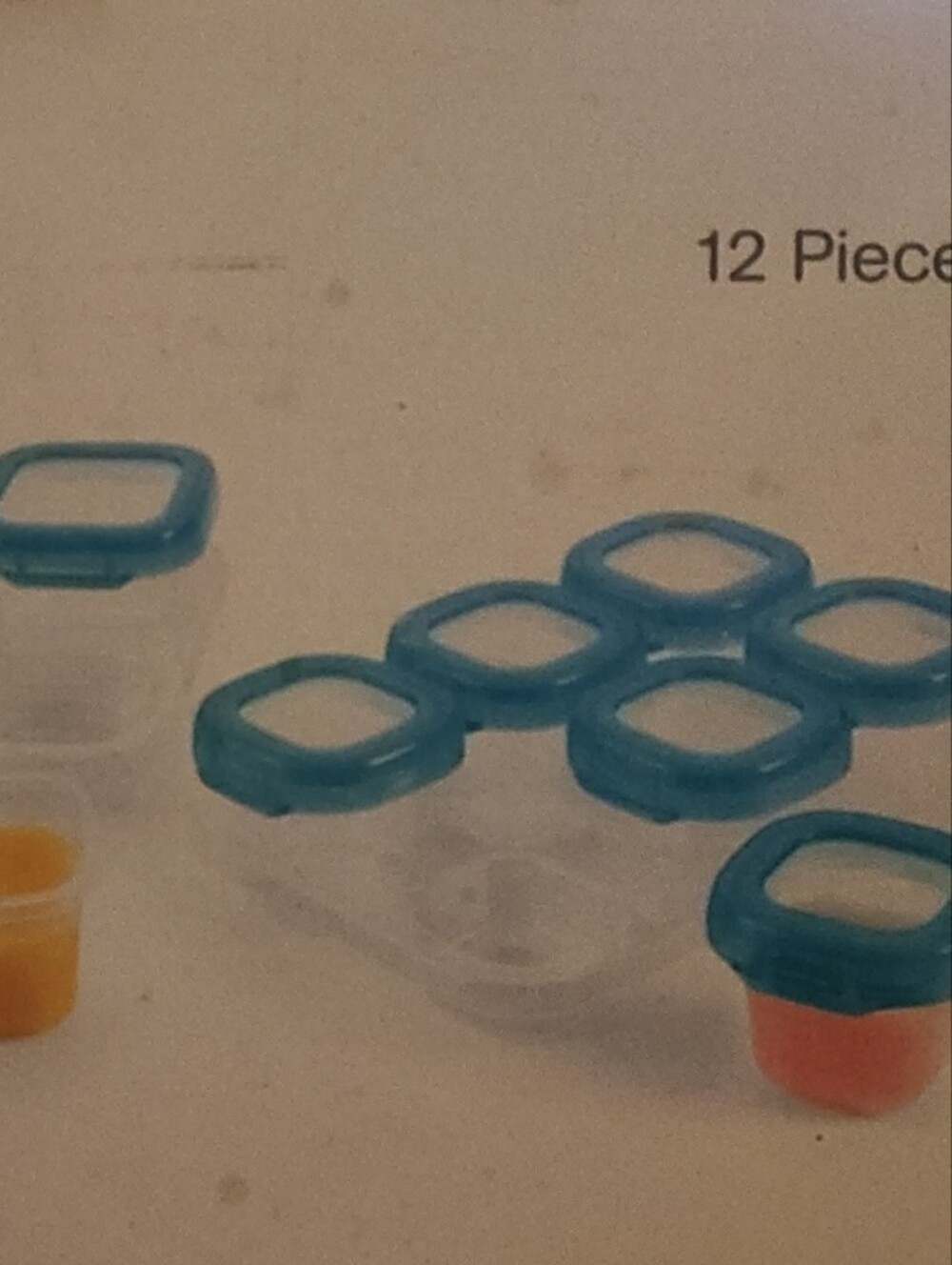 Oxo Blue-Lid Small Food Storage Containers Set